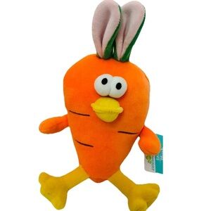 Way To Celebrate Easter - Duck Carrot Orange Soft Stuffed Plush Toy 9” NEW!